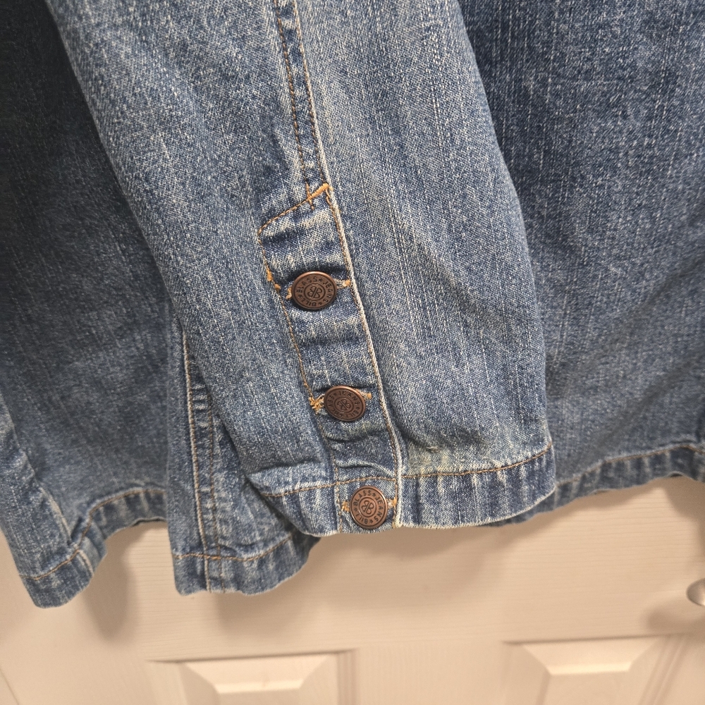 Bill Blass Vintage Denim Blazer Size L - Picture 4 of 7